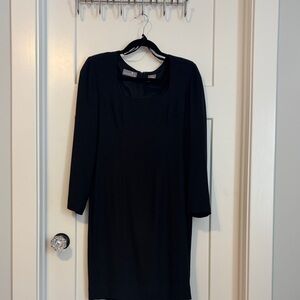 Liz Claiborne Classic Black Long Sleeve Dress